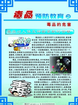 筑牢禁毒防線，守護健康人生——禁毒教育圖文展板